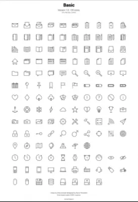 最好的免費和付費的圖標字體 - 字體很棒的替代方案 : Linea Iconset