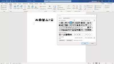 Ako používať písmo úžasné v dokumentoch? : Používanie ikon Písmo úžasné v aplikácii Microsoft Word