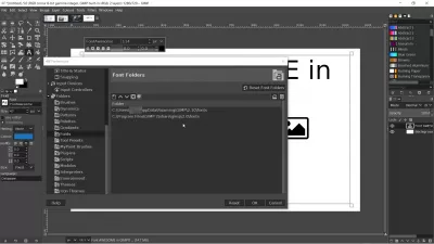 Hur använder jag typsnitt som är fantastiska i dokument? : GIMP-teckensnittsmappar